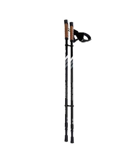 Bâtons De Randonnée Alpenstock 85 Cm-135 Cm Noir Gris Hi-Tec