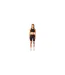 Womens/ladies Ribbed Cycling Shorts Off Black Fear Of God Essentials-1