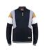 Mens D555 Kenington Colour Block Zip Neck Kingsize Sweatshirt Navy Duke-1