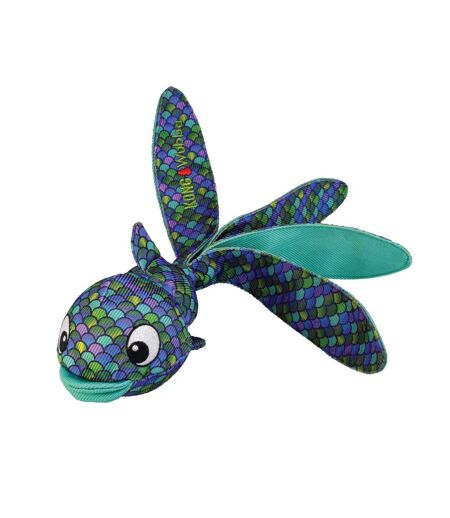 Wubba finz flying fish dog toy l blue KONG