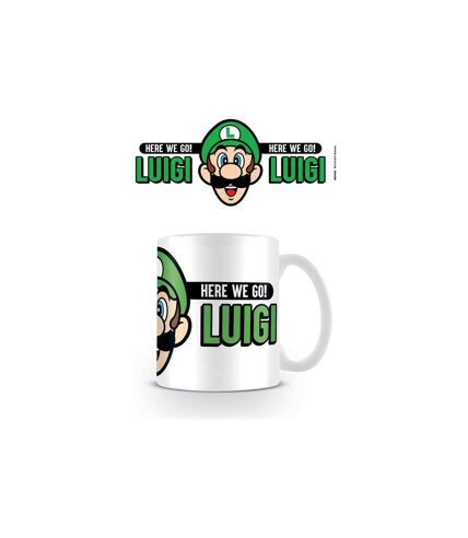 Super Mario Tasse Here We Go Luigi (Blanc/Noir/Vert) (Taille unique) - UTPM2820