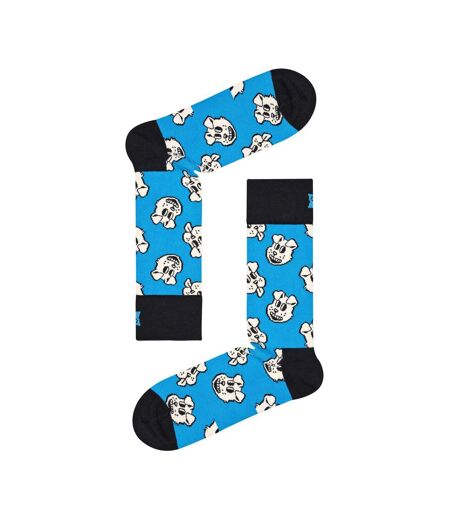1 Pack Mens & Ladies Cotton Blue Doggo Design Socks