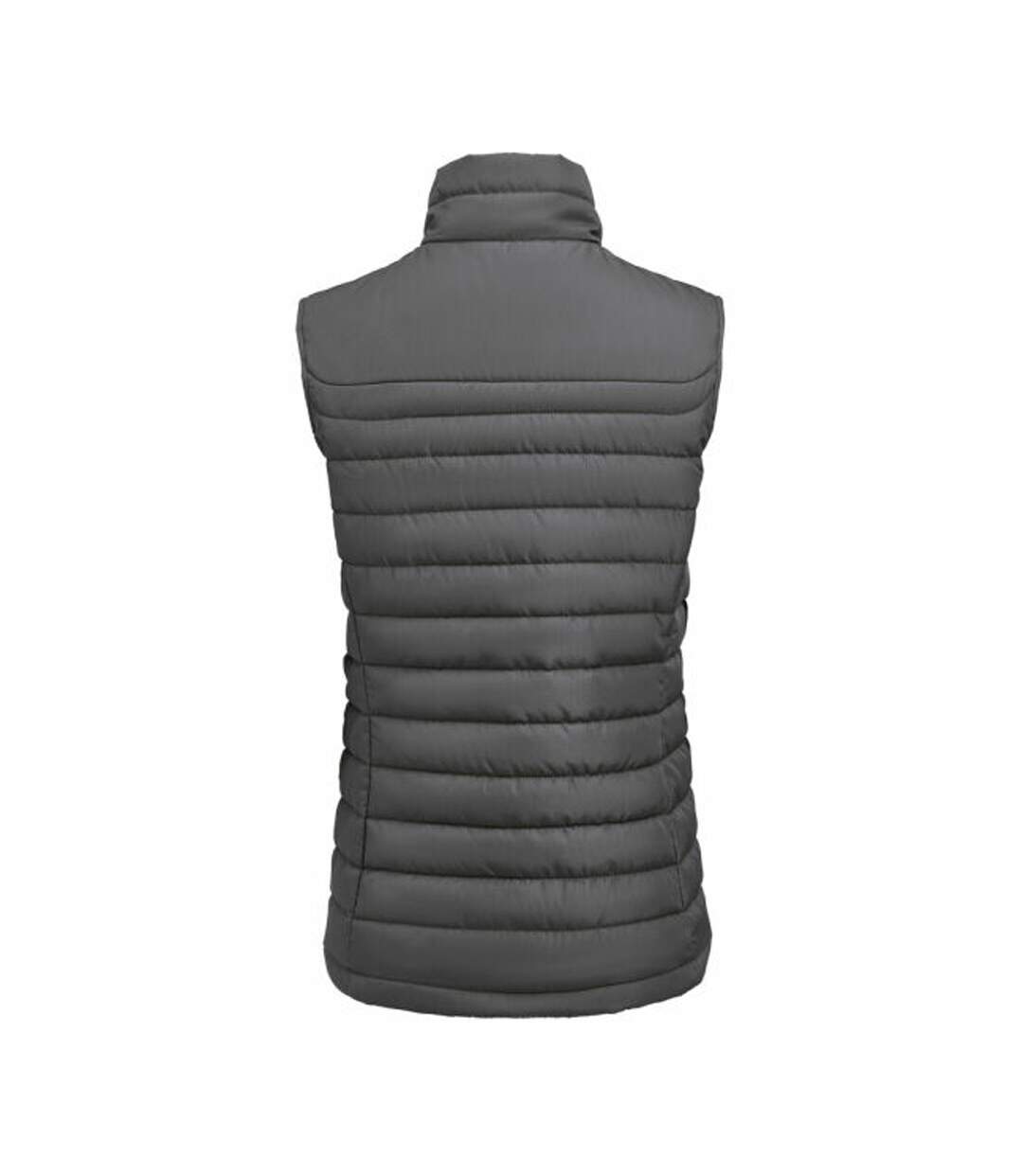 Womens/ladies Arches Padded Bust Gilet Steel Grey James Harvest-2