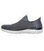 Mens Summits Key Pace Mesh Slip-in Flat Trainers Charcoal Skechers-2