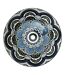 Lot de 6 Assiettes Creuses Mandala 20cm Bleu-1