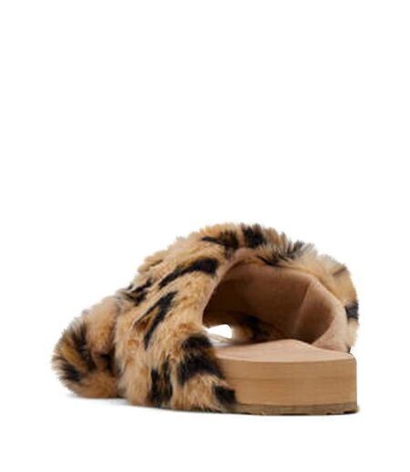 Toms Womens/Ladies Susie Cheetah Print Slippers (Natural) - UTFS9484