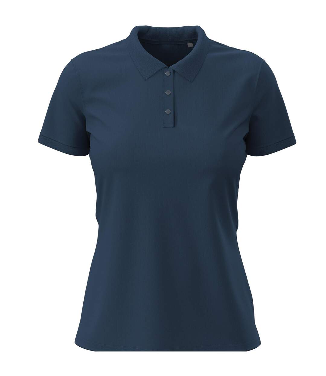 Womens/ladies Stretch Polo Shirt Navy Stedman-1