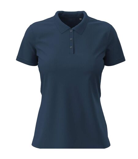 Womens/ladies Stretch Polo Shirt Navy Stedman
