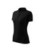Womens/ladies Free Polo Shirt Black Malfini-3