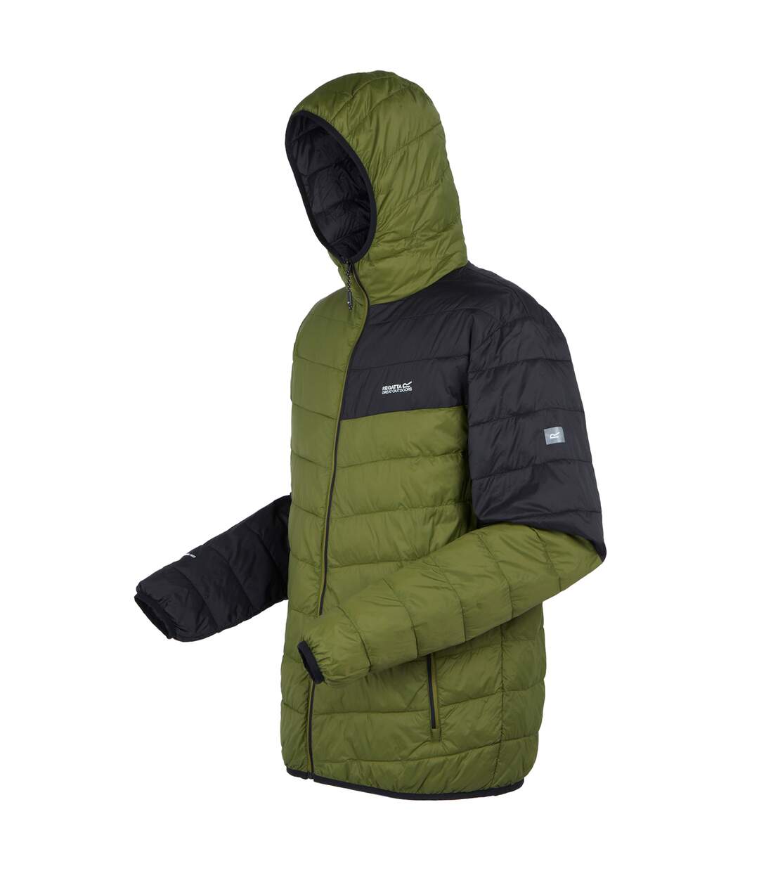 Mens Hillpack Iii Hooded Active Padded Jacket Nephrite Green Black Regatta-4