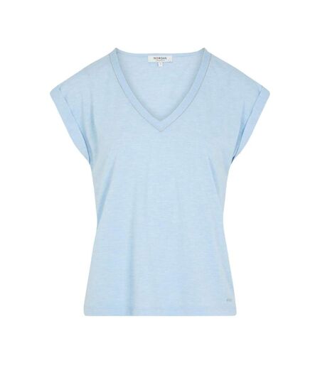 T-Shirt bleu clair femme morgan fantaisie