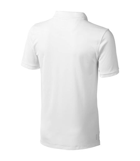 Polo manches courtes calgary homme blanc Elevate