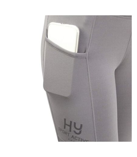 Hy Sport Active Womens/Ladies Horse Riding Tights (Pencil Point Grey)