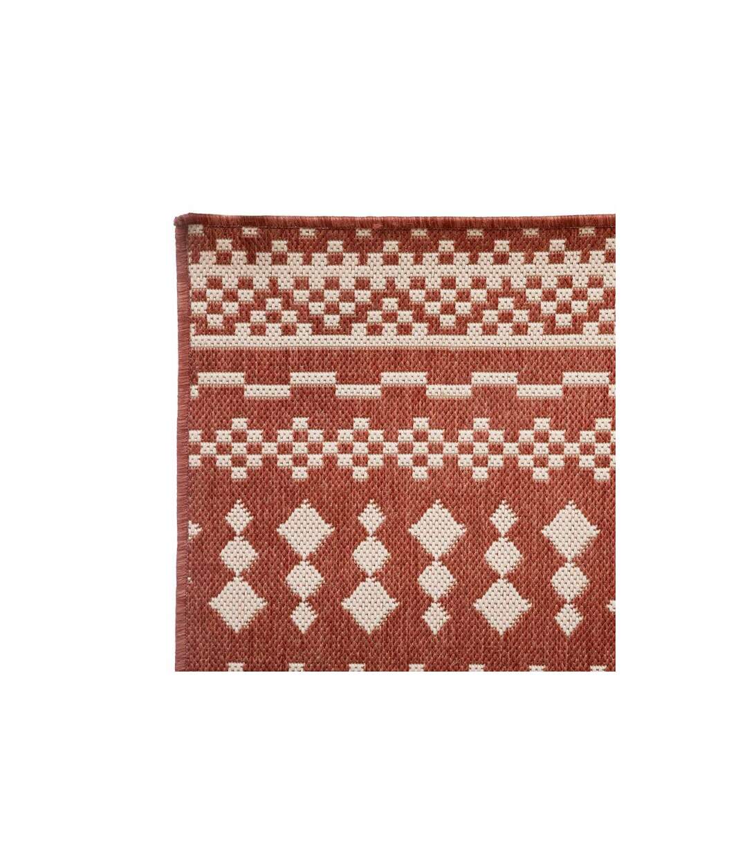 Tapis Déco Imprimé Colyn 120x160cm Terracotta-2