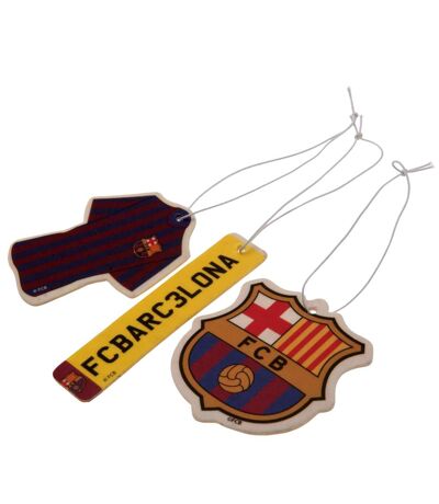 FC Barcelona Air Fresheners (Pack Of 3) (Multicolored) (One Size)