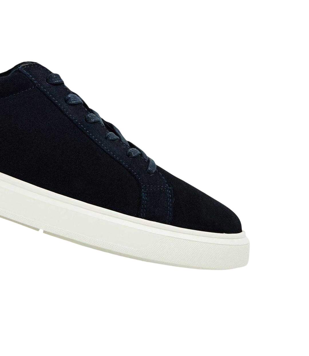 Mens Tais Suede Trainers Navy Dune London-4
