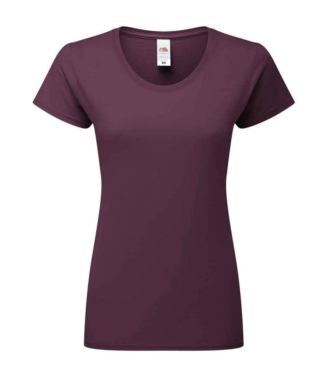 T-shirt Ajusté Femmes Violet Foncé Fruit Of The Loom-2