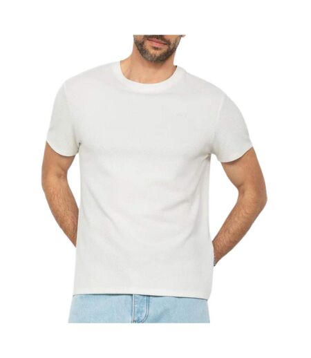 T-Shirt blanc homme schott tsclay
