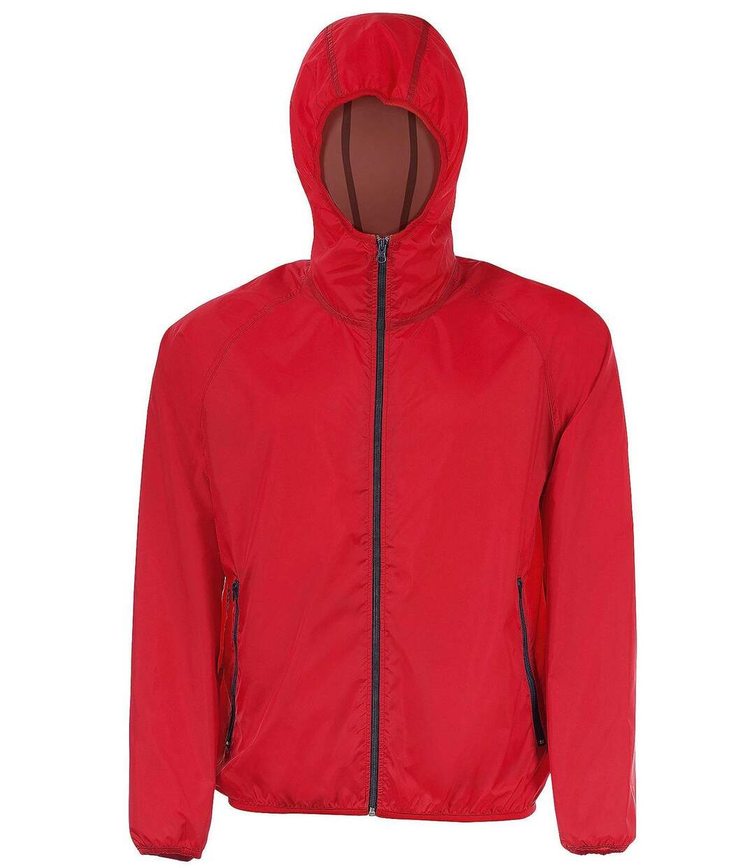 Veste coupe-vent imperméable 01169 - rouge - unisexe