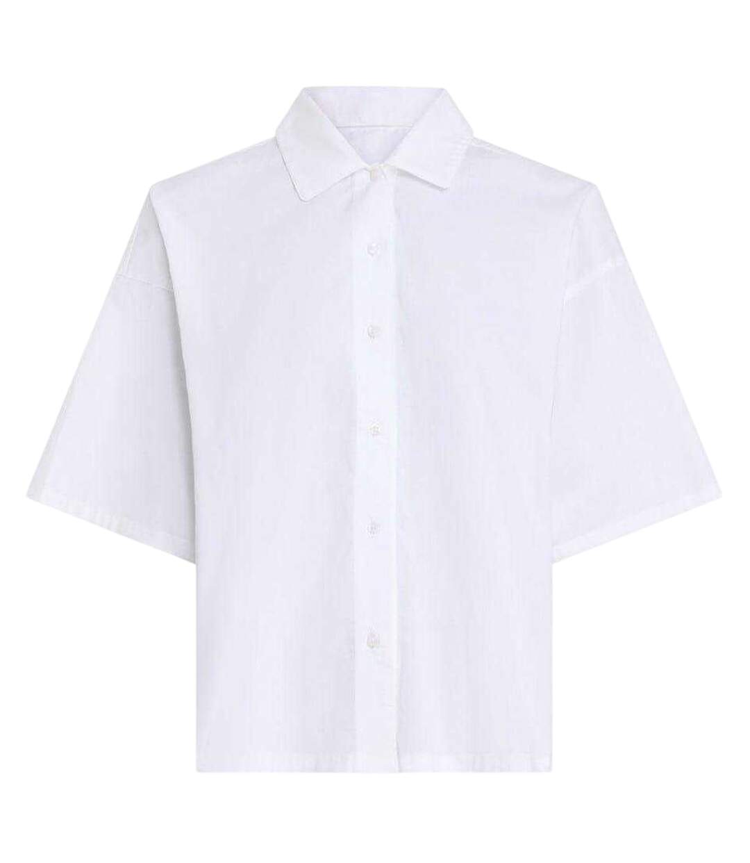 Chemise Manches Larges Motif/style Uni Femme Blanc Calvin Klein-2