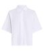 Chemise Manches Larges Motif/style Uni Femme Blanc Calvin Klein-2