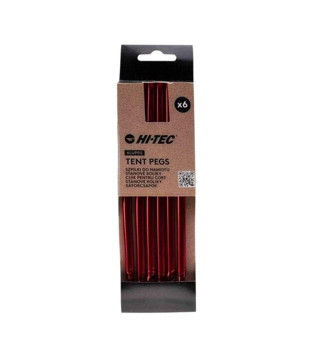 Piquets De Tente Alupeg Taille Unique Rouge Hi-Tec-2