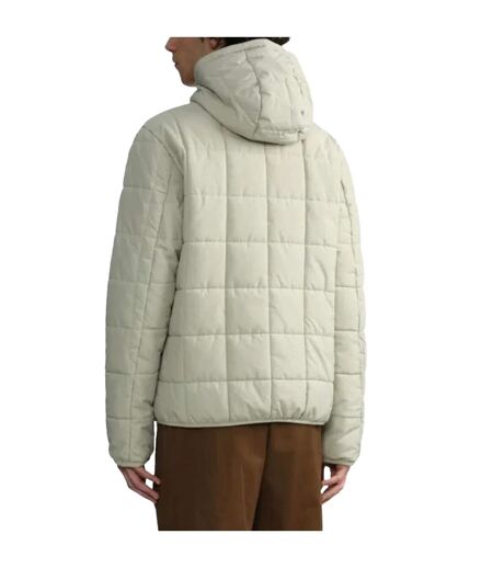 Doudoune Matelassée Motif/style Quadrillage Homme Blanc Cassé Fred Perry