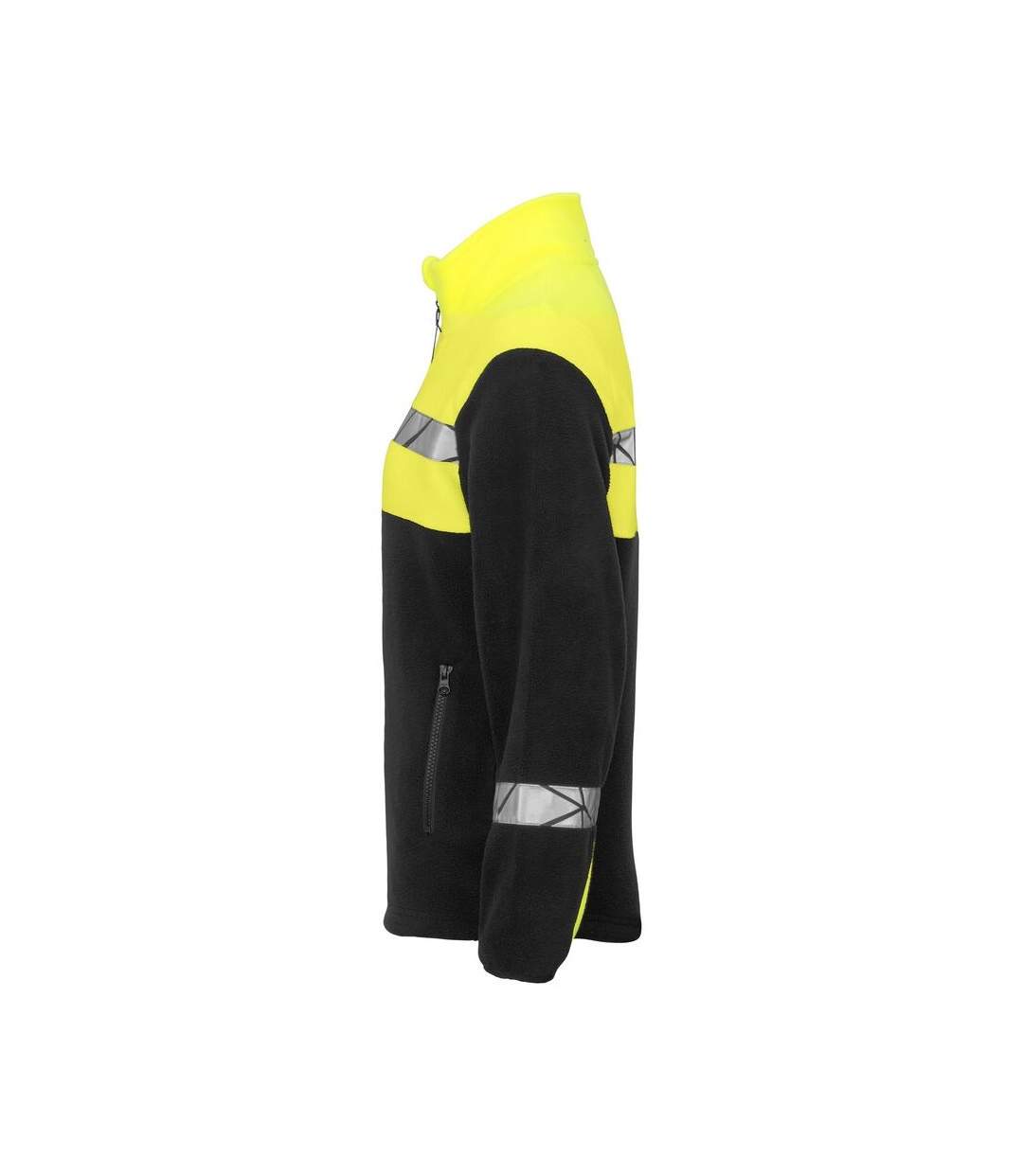 Veste Polaire Progression Femme Noir Jaune Projob-3