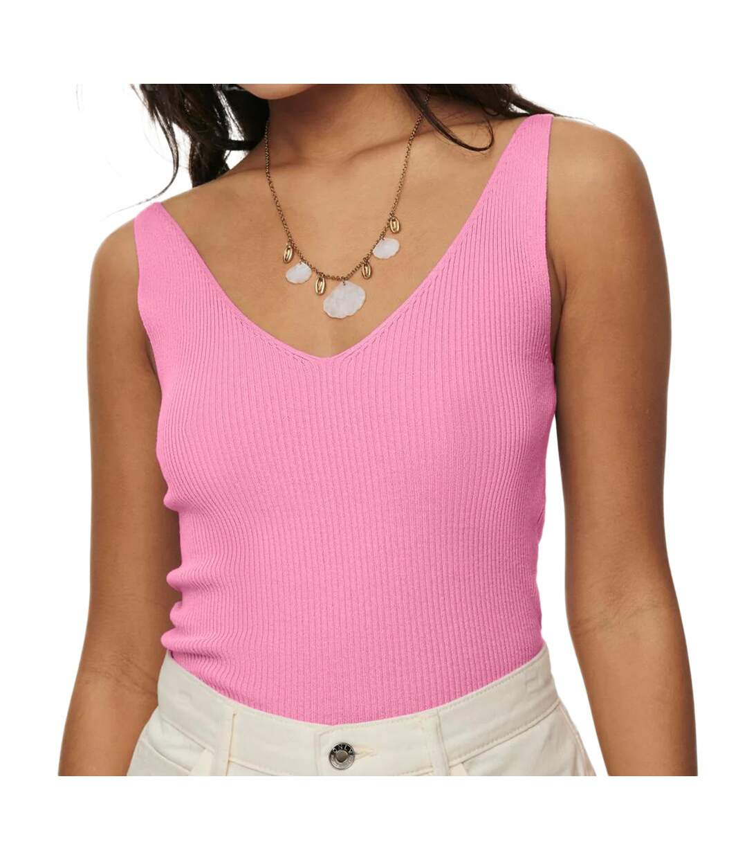 Débardeur en Maille Rose Femme JDY Nanna-1