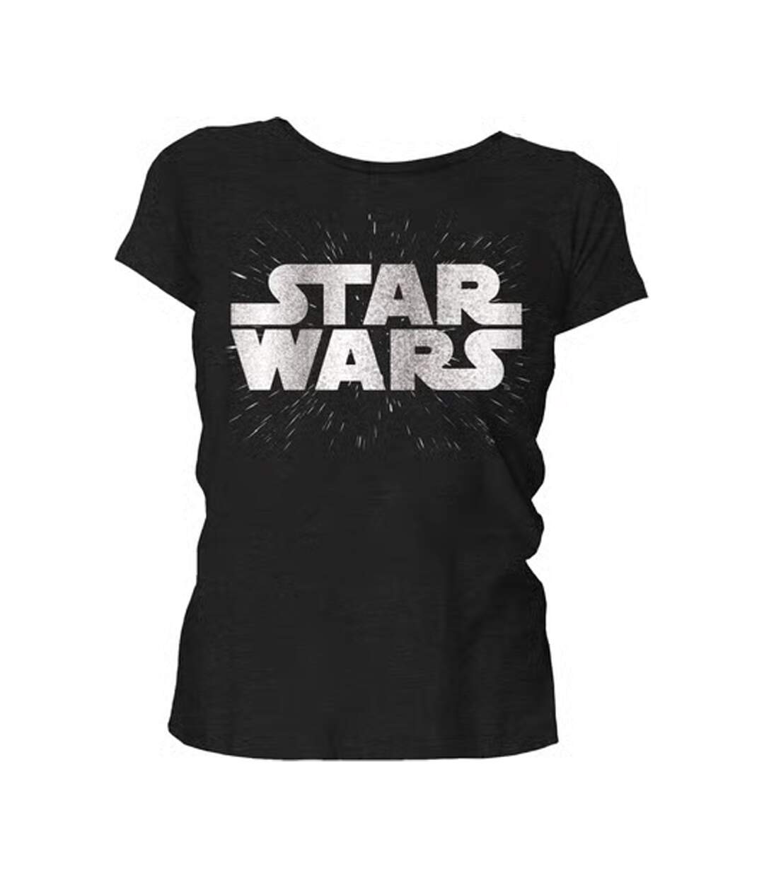 T-shirt Motif/style Logo Femme Noir Star Wars-1