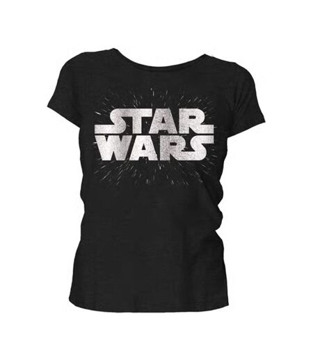 T-shirt Motif/style Logo Femme Noir Star Wars