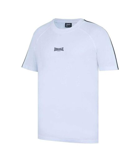 T-shirt Manches Raglan Motif/style Rayé Homme Blanc Lonsdale