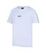 T-shirt Manches Raglan Motif/style Rayé Homme Blanc Lonsdale-3