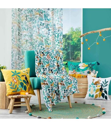 Tapis Enfant à Pompons Déco Baloo 90cm Vert