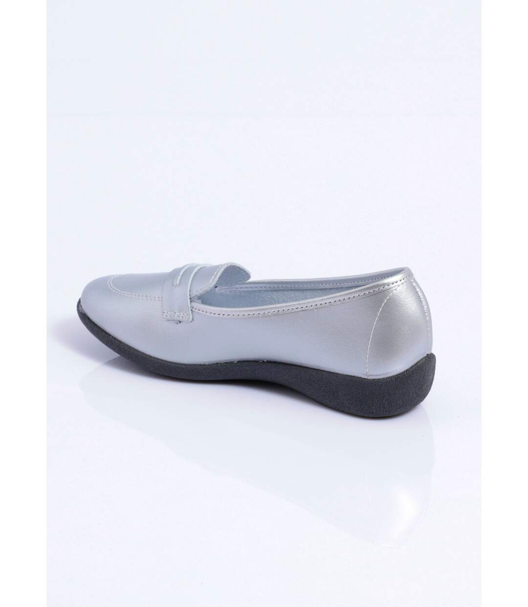 Mocassins compensés souples cuir irrisé-2