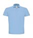 B&C ID.001 Unisex Adults Short Sleeve Polo Shirt (Light Blue) - UTBC1285