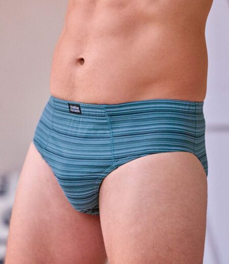 Pack of 4 Men's Comfort Briefs - Blue