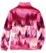 Mädchen-Fleecejacke mit All-Over-Print in Fuchsia