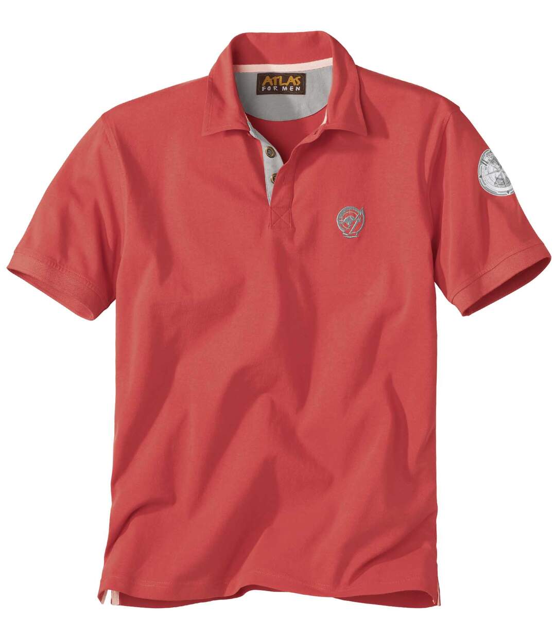Men's Coral Polo Shirt - Short Sleeves Atlas For Men