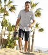 Men's Grey Aviator-Style Poplin Shirt Atlas For Men