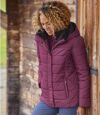 Wattierte Jacke mit Webpelz-Kapuze Atlas For Men