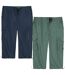 Lot de 2 Pantacourts Cargo Microfibre-1