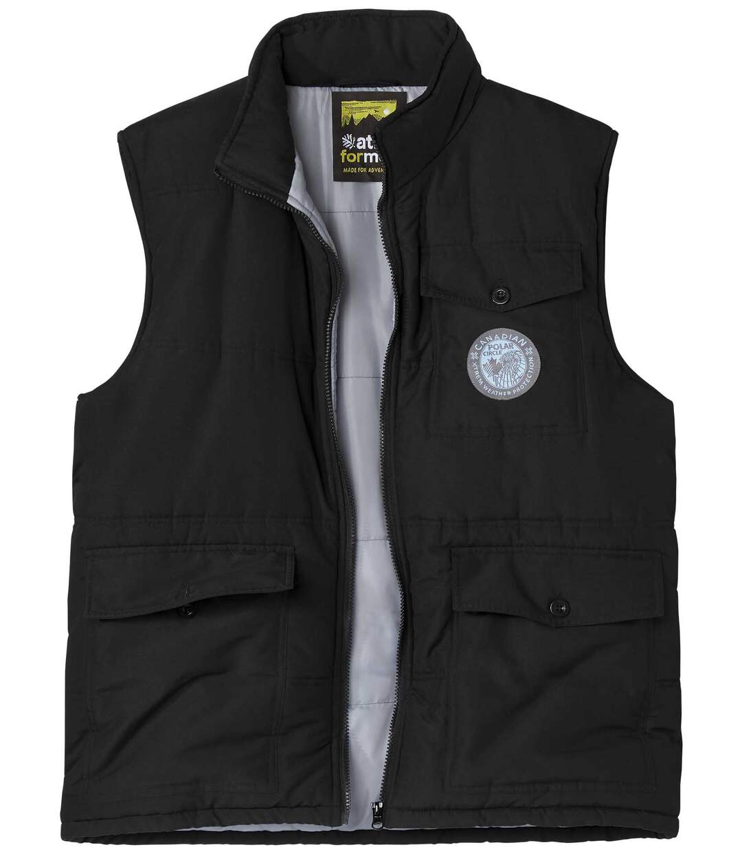 Men's Black Sleeveless Padded Gilet