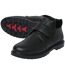 Men's Black Split Leather Ankle Boots-1