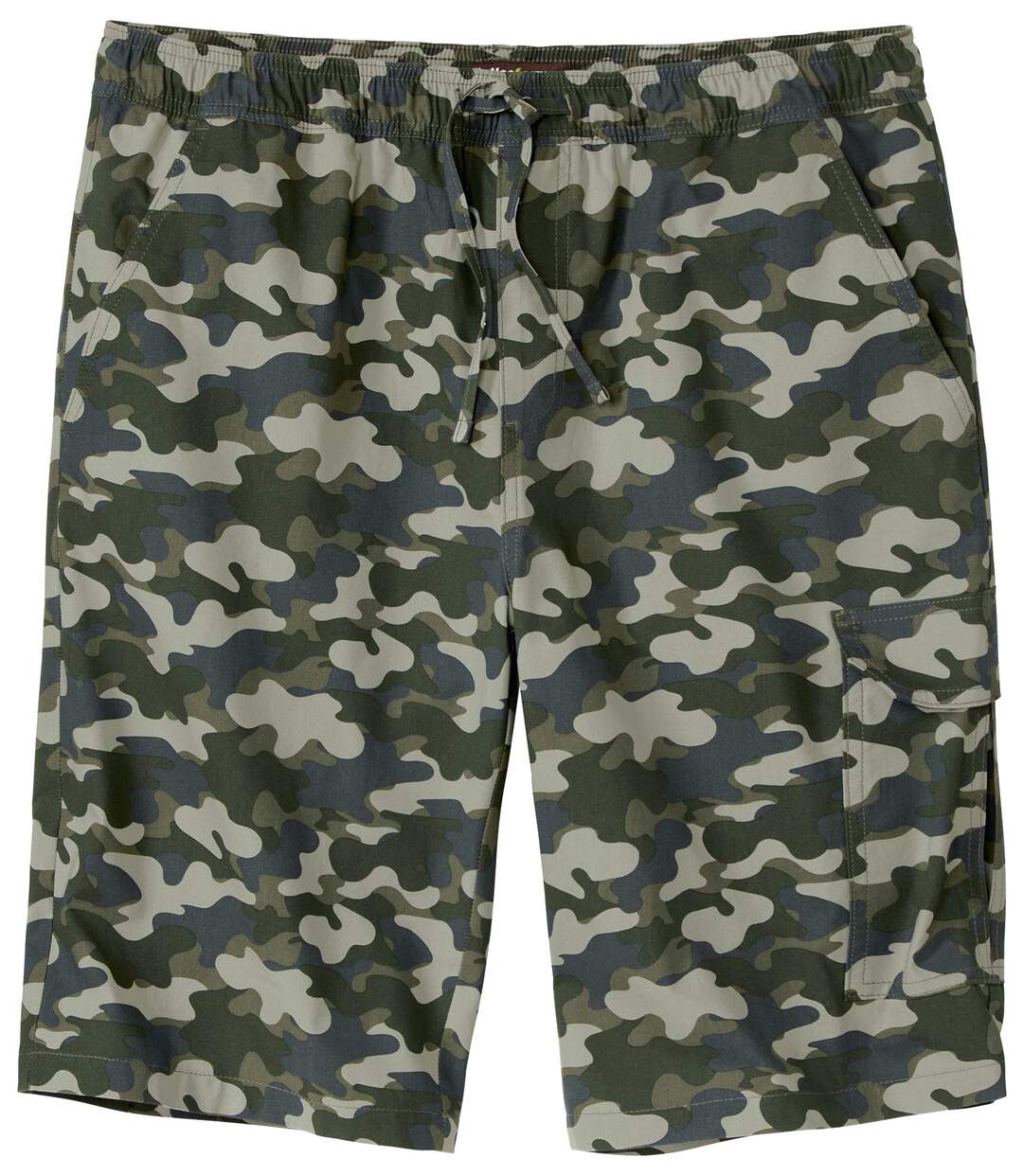 Men's Camouflage Print Cargo Shorts-2