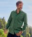 Chemise en Popeline à Micro-Motifs-1