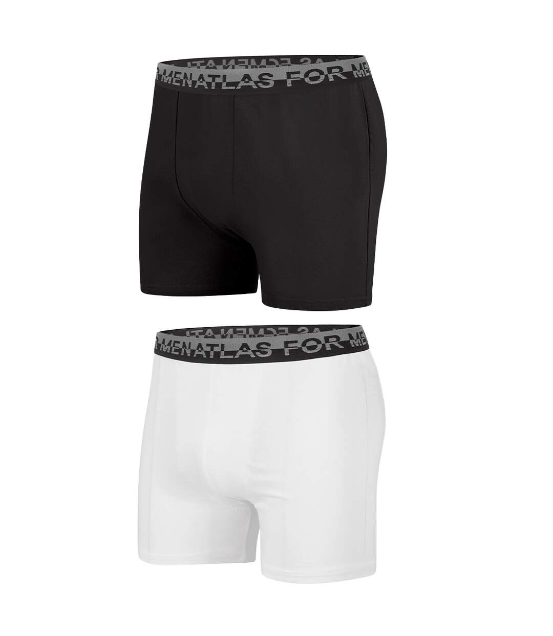 Set van 2 stretch boxers in effen kleuren