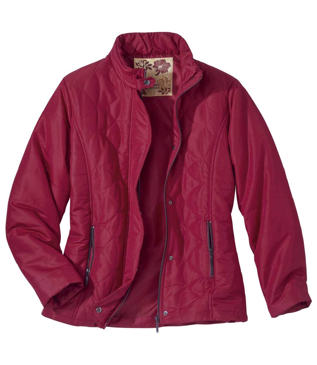 Women’s Vibrant Red Quilted Jacket Atlas For Men
