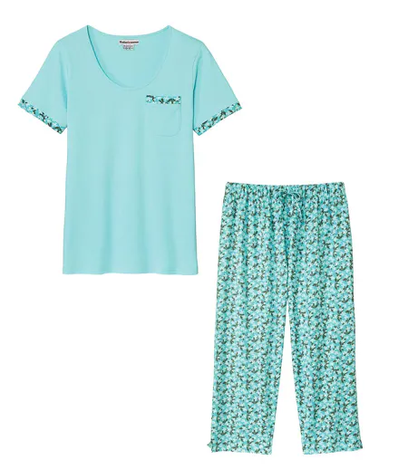 Pyjama Coton à Fleurs