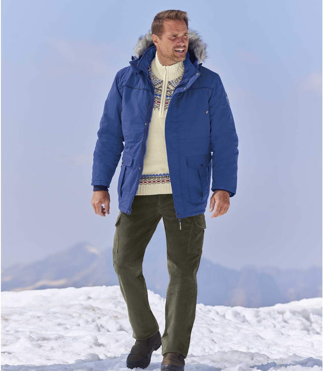 Kordhose mit vielen Taschen im Cargo-Stil-3